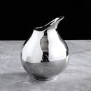 Axyaa Silver Ceramic Vase: Nordic Design Dried Flower Ornaments, Living Room Decoration