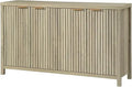 Axyaa Fluted Sideboard Buffet: 56" Modern Credenza with Storage, Doors & Shelves