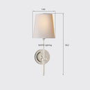 Axyaa Copper Cloth Cover Wall Lamp: Modern Luxury Living Room Decor