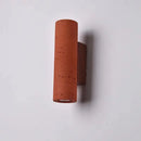 Axyaa Coral Red Cylindrical Stone Home Decor Lamp for Bedside, Wall Light, Corridor, Staircase
