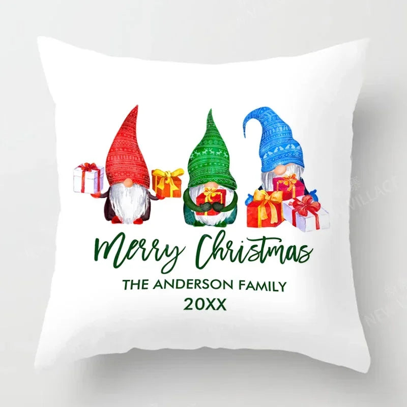 Axyaa Christmas Series Pillowcases 40x40-60x60 Home Decor Customizable for Holiday Celebrations
