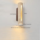 Axyaa Vintage LED Wall Sconce Yellow Travertine Wabi Sabi Bedside Lamps