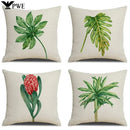 Axyaa Botanical Linen Pillowcase - Ins Style Home Decor - 45CM