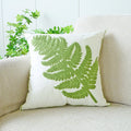 Axyaa Wild Floral Plant Embroidery Pillow Cover, 45x45cm, Country Style