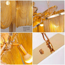 Axyaa Tassel Aluminum Chain Pendant Light: Modern Luxury LED Chandelier for Home & Hospitality Settings
