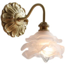 Axyaa Frosted Glass LED Wall Light Switch Socket Indoor Lamp Copper Pared
