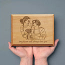 Axyaa Custom Vintage Wooden Photo Frames for Personalized Couple Gifts
