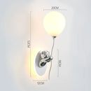 Axyaa Bear LED Wall Light: Cute Balloon Design for Kids' Room Decor & Study Ambiance