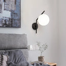 Axyaa Gold Glass Ball LED Wall Sconces for Bedroom Living Room Home Decor