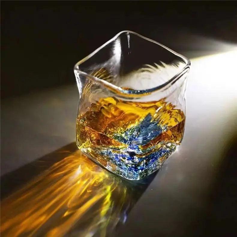 Axya Crystal Glass Whiskey Wine Cocktail Drinking Glasses Clear Color Glassware