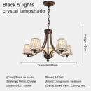 Axyaa Crystal Golden Pendant Lights - Modern Minimalist American Light Luxury Fixtures