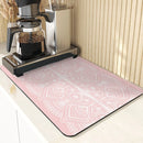 Axyaa Stripe Print Kitchen Drying Mat - Stylish & Absorbent Bar Decoration and Mouse Pad