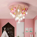Axyaa Star Animal Ceiling Light for Kids Rooms - Kawaii Room Decor