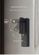 Axyaa Dimmable LED Bedside Sconce with USB Charging Port & Switch