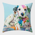 Axyaa French Bulldog Polyester Cushion Cover - Modern Sofa Throw Pillow Cover