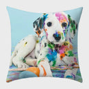 Axyaa French Bulldog Polyester Cushion Cover - Modern Sofa Throw Pillow Cover
