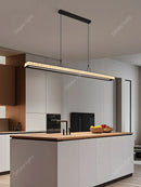 Axyaa Modern LED Linear Pendant Light Chandelier for Dining Room, Kitchen, Living Room
