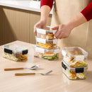 Axyaa Food Preservation Box Plastic Storage Container Refrigerator Snacks Sealed Kitchen Gadgets