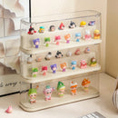Axyaa Acrylic Dolls Display Box for Small Action Figures - Dustproof Stand Cabinet