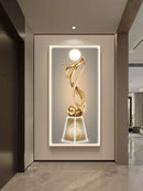 Axyaa Abstract Light Luxury Mural Lamp Decoration - Modern Simplicity Hanging Painting