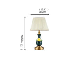 Axyaa Ceramic LED Desk Lamp for Home Office and Hotel Decor