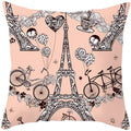 Axyaa French Landscape Pillowcase: Custom European-style Cushion Cover for Home Decor