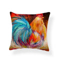 Axyaa Watercolor Rooster Pattern Pillowcase Home Decor Throw Cushion Cover