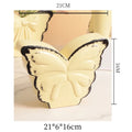 Pink Butterfly Ceramic Vase by Axyaa - Artificial Flowers Arrangement Vase for Aesthetic Room Decor