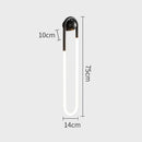 Axyaa Minimalist U-shaped Wall Lamp for Study Living Room Bedroom Background