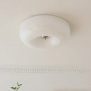 Axyaa Retro Round Glass LED Ceiling Lamp for Home Decor Lighting