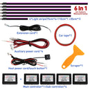 Axyaa Car Interior LED Ambient Lights - Colorful Fiber Optic Atmosphere Strips