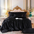 Axyaa Silky Satin Queen Duvet Cover Set - Luxury King Size Bedding