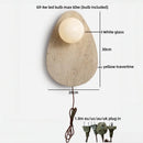Axyaa Stone Glass LED Wall Sconce Art Decor Living Room Bedroom Lamp