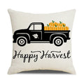 Axyaa Thanksgiving Pumpkin Maple Leaf Pillow Cover