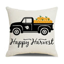 Axyaa Thanksgiving Pumpkin Maple Leaf Pillow Cover