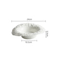 Axyaa Rock Texture Ceramic Dinner Plate Set