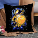 Axyaa Astronaut Theme Pillow Cover Set for Home Decor - 45*45 Size