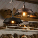 Axyaa Vintage Iron Pendant Light for Restaurant Kitchen Bar, American Country Retro Fixture