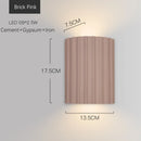 Axyaa Cement LED Wall Light Fixture, Wabi Sabi Wall Sconce, Home Decor Lamp