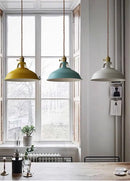 Axyaa Vintage Metal Pendant Light Adjustable Hanging Lamp for Kitchen Island.