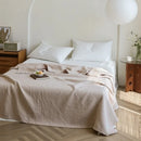 Axyaa Pure Cotton Gauze Throw Blanket, Air Condition Comforter, Solid Jacquard Bed Cover