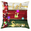 Axyaa LED Luminous Pillowcase - Snowman & Christmas Tree Design for Home Decoration & Gifts