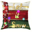 Axyaa LED Luminous Pillowcase - Snowman & Christmas Tree Design for Home Decoration & Gifts