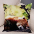 Axyaa Red Panda Print Pillowcase for Cute Wildlife Home Decor