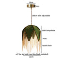 Axyaa Green Yellow Cloth LED Pendant Hanging Lamp for Living Room Coffee Table