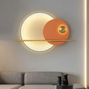 Axyaa Scandinavian Designer Bedside Wall Lamp Luxe Mural for Modern Living Room.