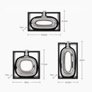 Silver Ceramic Vase Frame for Home Decor by Axyaa