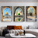 Axyaa Islamic Canvas Poster Watercolors Modern Wall Art for Living Room