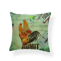 Axyaa Watercolor Rooster Pattern Pillowcase Home Decor Throw Cushion Cover
