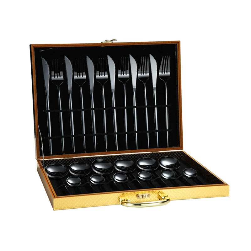 Axyaa Stainless Steel Tableware Set in Elegant Gift Box